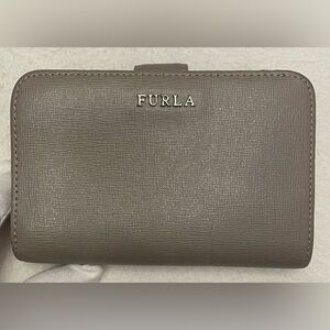 Furla Authentic Vintage Women's Light Gray Leather Wallet